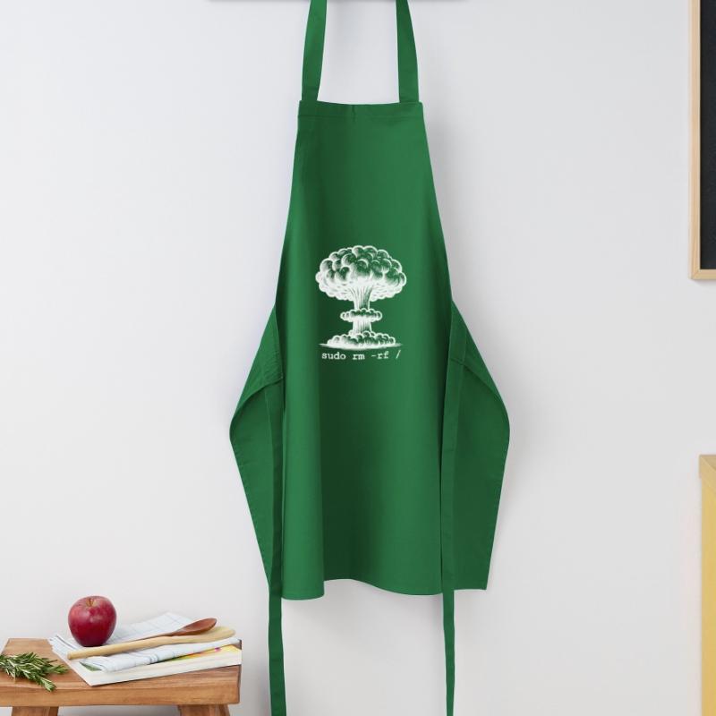 Linux Funny Linux Command Sudo RM RF for Men Cooking Apron