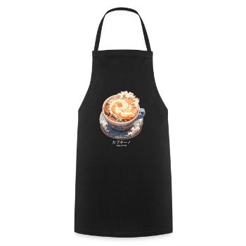 Kapuchīno - Cooking Apron - black - Front - AI Model Male 185 dark (185cm)