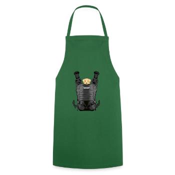 Costume de chien, cadeau drôle d'Halloween pour les fans - Tablier de cuisine - vert foncé - Devant - AI Model Male 185 dark (185cm)