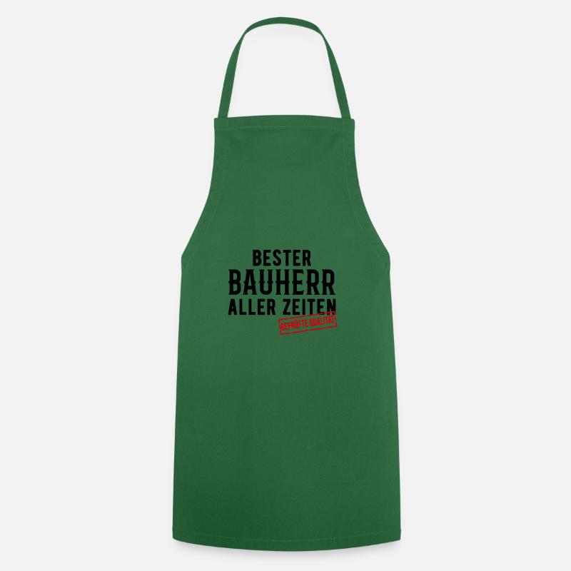Bauherr Spruch - Kochschürze - Grün