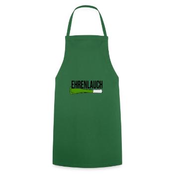 Lauch Spruch - Kochschürze - Grün - Vorne - AI Model Male 185 dark (185cm)