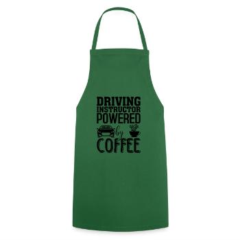Instructeur de conduite disant Permis de conduire cadeau drôle - Tablier de cuisine - vert foncé - Devant - AI Model Male 185 dark (185cm)