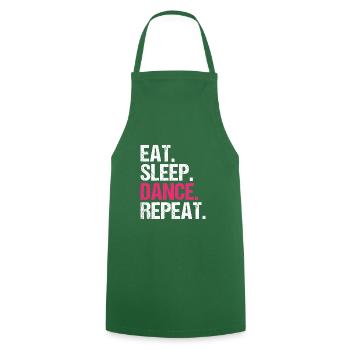 Eat Sleep Dance Repeat Geschenkidee - Kochschürze - Grün - Vorne - AI Model Male 185 dark (185cm)