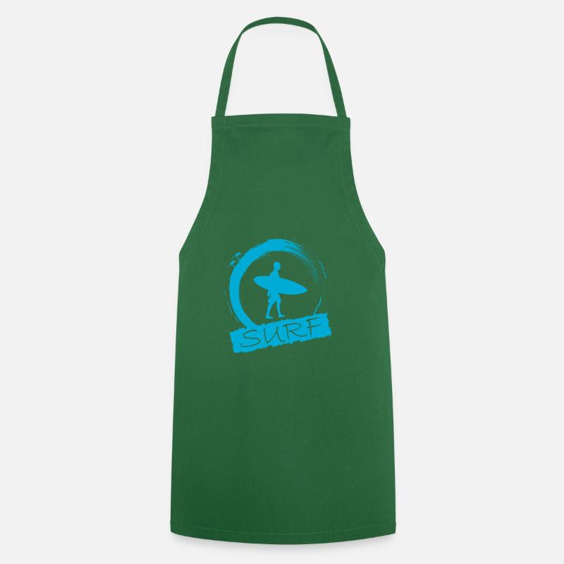 surf - Tablier de cuisine - vert foncé
