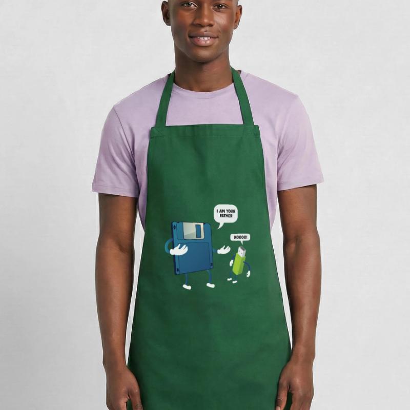 Father _ Son Floppy Disk ... Programmers & Nerd Cooking Apron