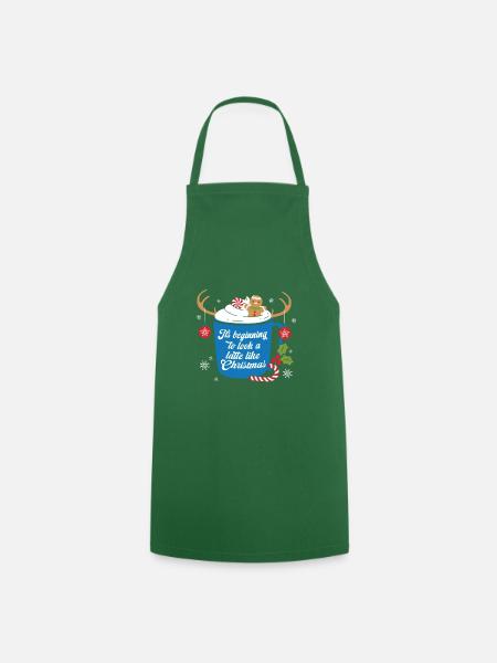 Weihnachten Weihnachtsmann Geschenke - Kochschürze - Grün