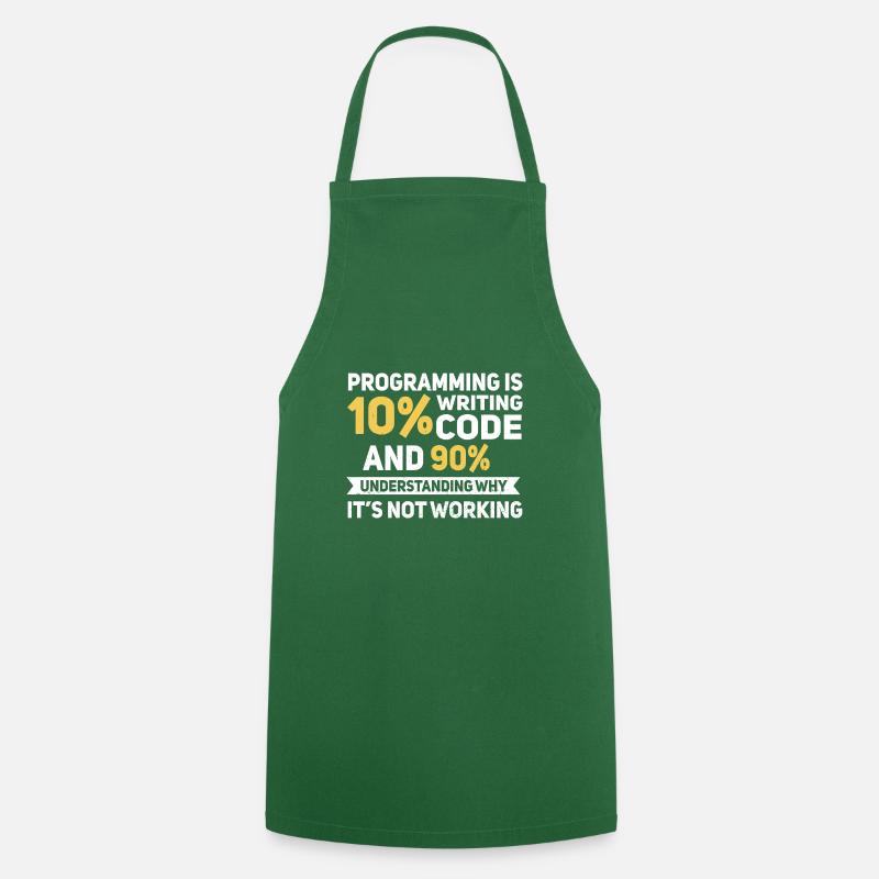 Programming Quote... Programmierer & Nerd - Kochschürze - Grün