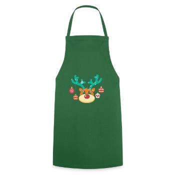 Christmas Santa Claus Gifts - Cooking Apron - green - Front - AI Model Male 185 dark (185cm)