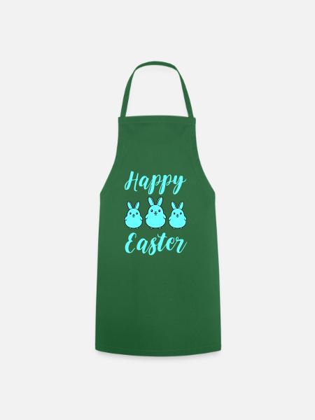 Frohe Ostern Hasen - Kochschürze - Grün