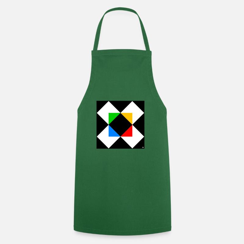 Triangle squared 2 - Cooking Apron - green