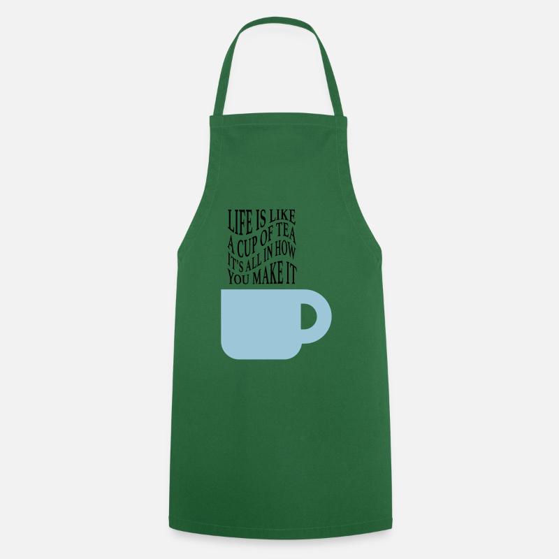 Life like tea - Cooking Apron - green