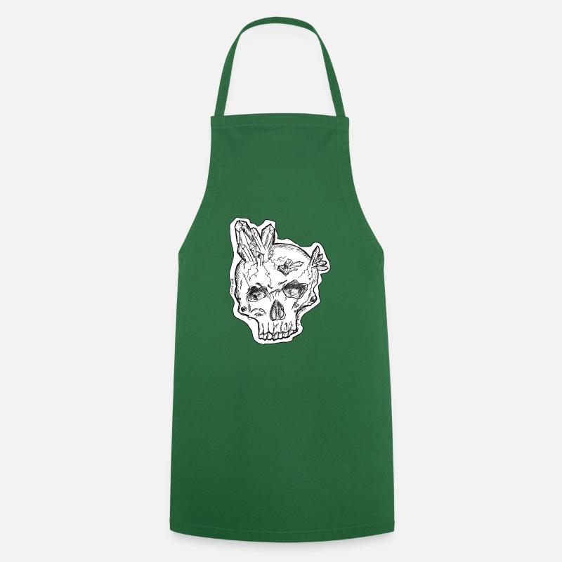 crystal skull - Tablier de cuisine - vert foncé