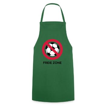 Anti Fussball - Kochschürze - Grün - Vorne - AI Model Male 185 dark (185cm)