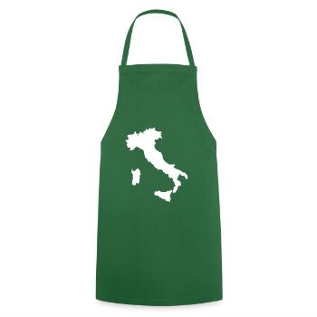 Italy - Cooking Apron - green - Front - AI Model Male 185 dark (185cm)