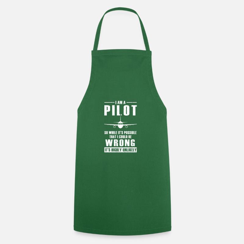Ich Bin Ein Pilot Piloten Geschenk - Kochschürze - Grün