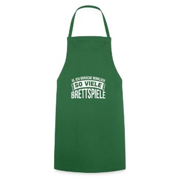 Oui, j'ai vraiment besoin de tant de jeux de société - Tablier de cuisine - vert foncé - Devant - AI Model Male 185 dark (185cm)