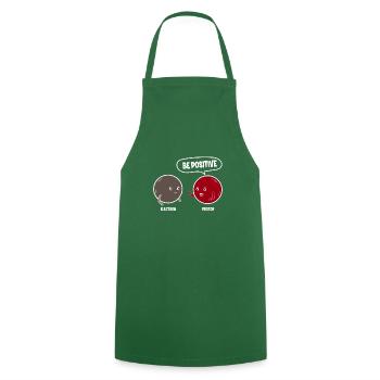 Proton Electron Be Positive - Be Positive - Cooking Apron - green - Front - AI Model Male 185 dark (185cm)