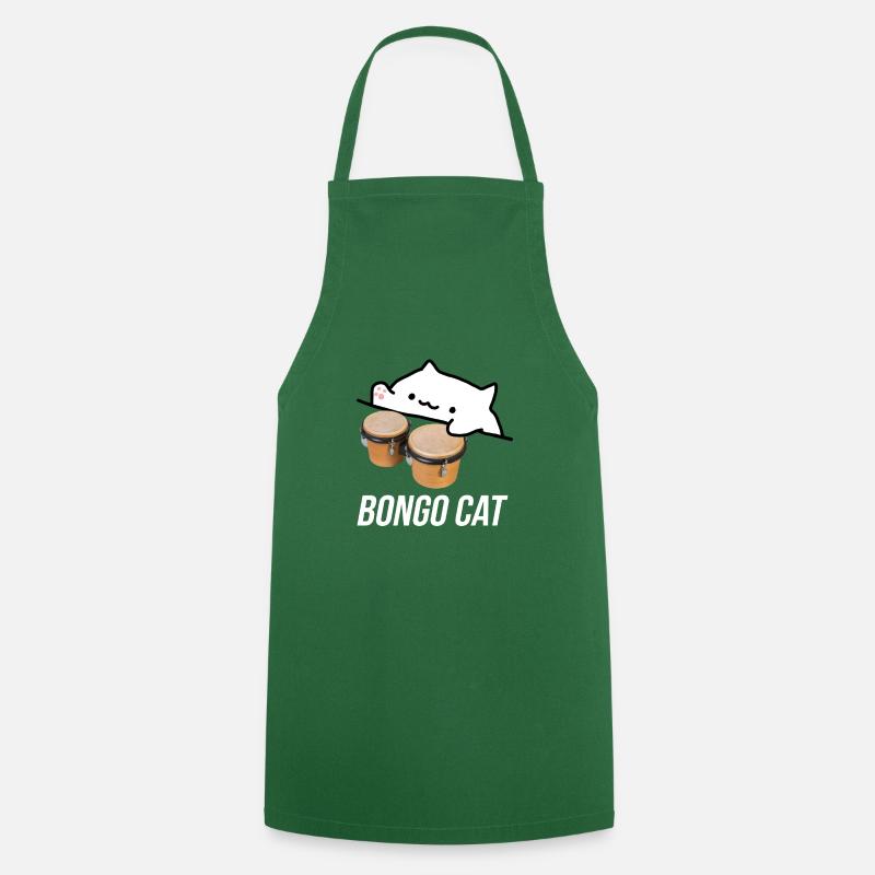 bongo cat - Cooking Apron - green