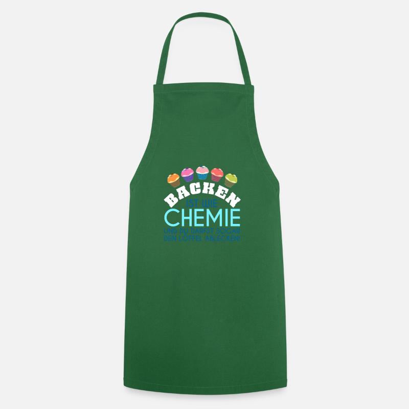 La cuisson est comme la chimie - Tablier de cuisine - vert foncé