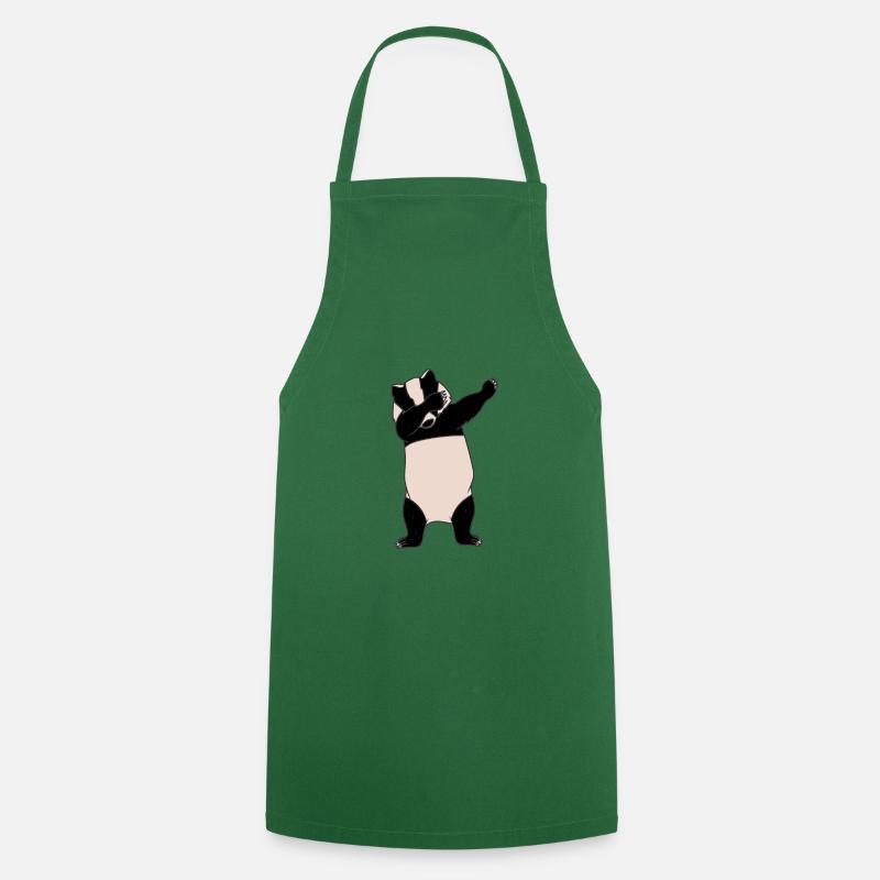 Dabbender Badger Dabbing Badgers Cadeau - Tablier de cuisine - vert foncé
