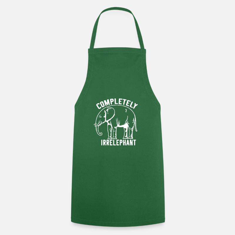Elephant elephant pun - Cooking Apron - green