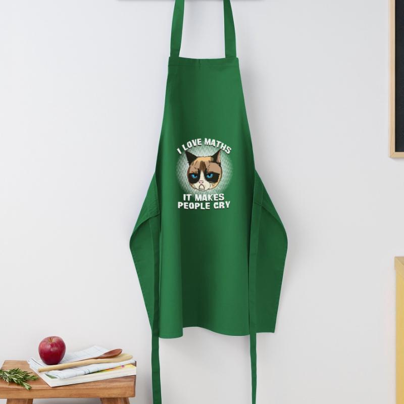 Chat Chat Prof de maths Chat Grumpy Mathe Gesche Tablier de cuisine