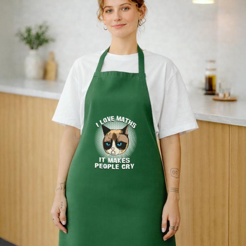 Chat Chat Prof de maths Chat Grumpy Mathe Gesche Tablier de cuisine