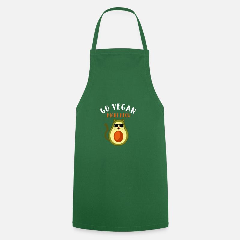 devenir végétalien - Tablier de cuisine - vert foncé