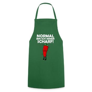 Chilli - Kochschürze - Grün - Vorne - AI Model Male 185 dark (185cm)