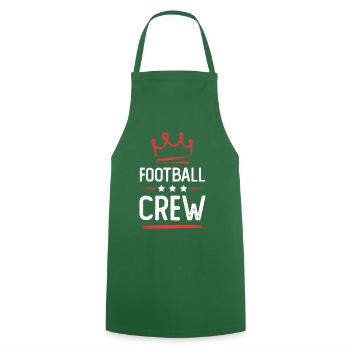 Équipe de football - Tablier de cuisine - vert foncé - Devant - AI Model Male 185 dark (185cm)