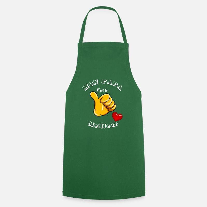 MON PAPA c'est le meilleur - Tablier de cuisine - vert foncé