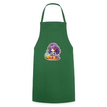Colorful Alchemist Cartoon Mixing - Kochschürze - Grün - Vorne - AI Model Male 185 dark (185cm)