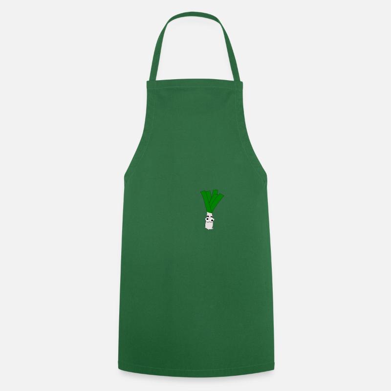 leek - Cooking Apron - green