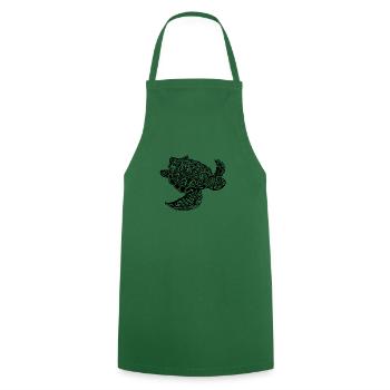 tortue - Tablier de cuisine - vert foncé - Devant - AI Model Male 185 dark (185cm)