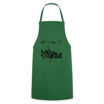 Remlingrade - Ville natale - Souvenirs - Tablier de cuisine - vert foncé - Devant - AI Model Male 185 dark (185cm)