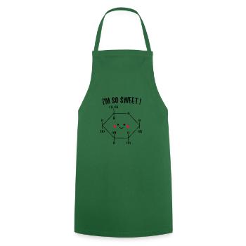 Funny I'm SO SWEET Sugar Sucrose Gift - Cooking Apron - green - Front - AI Model Male 185 dark (185cm)