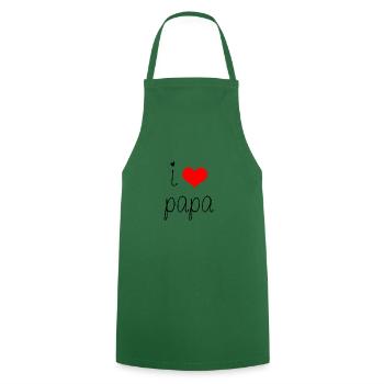 I love dad - Cooking Apron - green - Front - AI Model Male 185 dark (185cm)