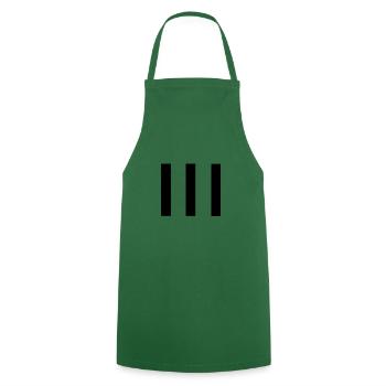 Black bars - Cooking Apron - green - Front - AI Model Male 185 dark (185cm)