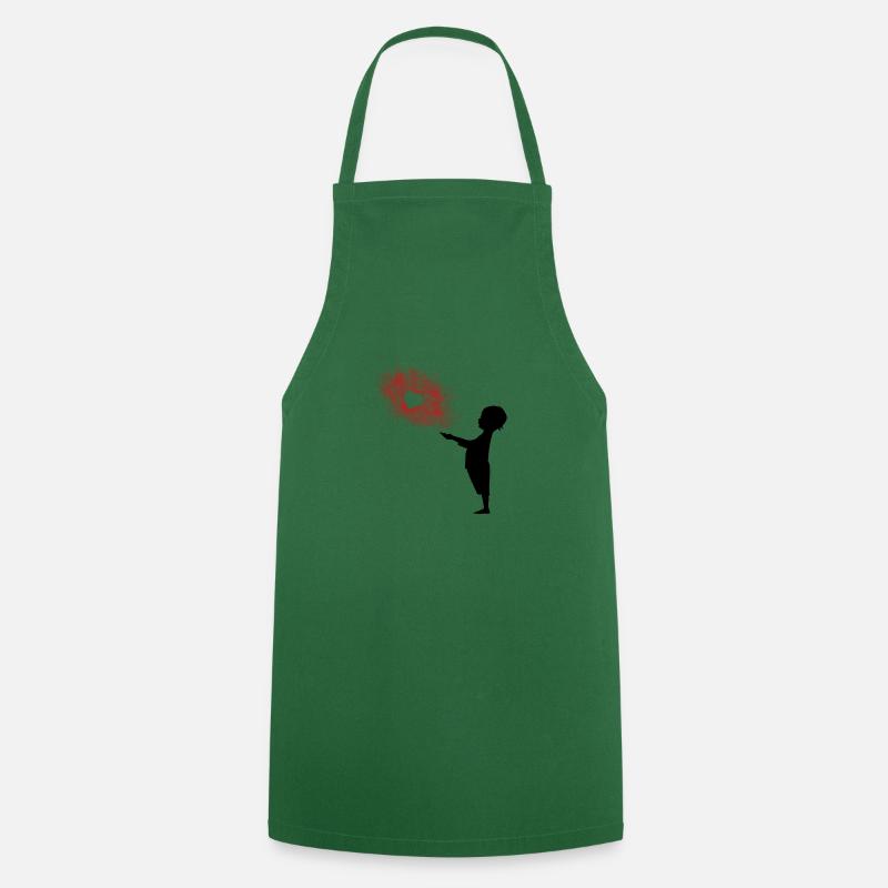 Spread the Love - Cooking Apron - green