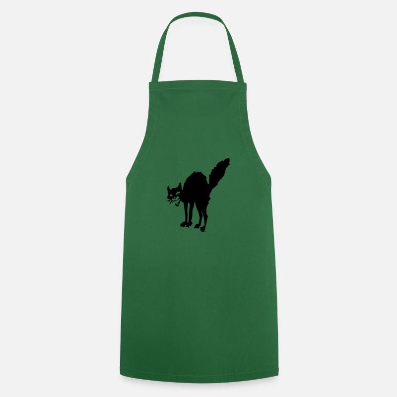 Chat d'anarchie - Tablier de cuisine - vert foncé