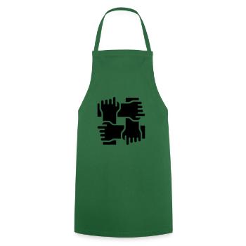 cohésion - Tablier de cuisine - vert foncé - Devant - AI Model Male 185 dark (185cm)