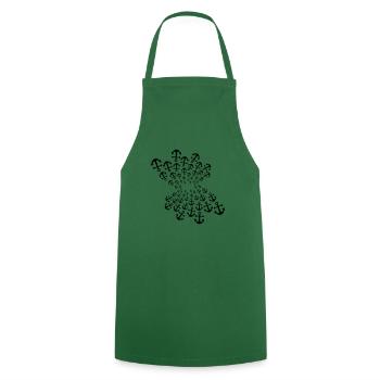 Anchor Gift Gift Ideas Boat Captain Sailing - Cooking Apron - green - Front - AI Model Male 185 dark (185cm)