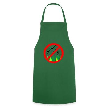 Against wind turbines - Cooking Apron - green - Front - AI Model Male 185 dark (185cm)