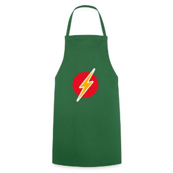 yellow flash - Cooking Apron - green - Front - AI Model Male 185 dark (185cm)
