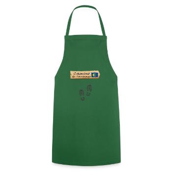 Santiago - Cooking Apron - green - Front - AI Model Male 185 dark (185cm)