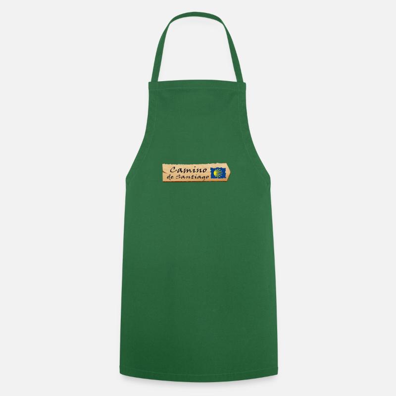 Chemin de Saint-Jacques - Tablier de cuisine - vert foncé