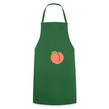 Happy Peach - joli bébé - Tablier de cuisine - vert foncé - Devant - AI Model Male 185 dark (185cm)