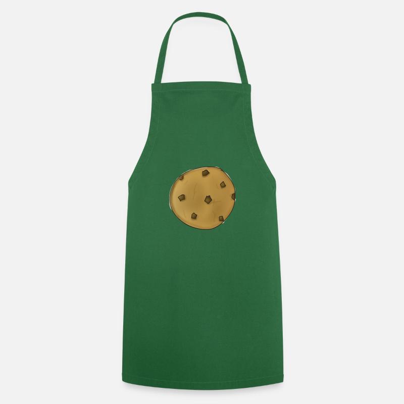 Biscuit cookie image graphique icône dessin clipart - Tablier de cuisine - vert foncé