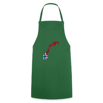 Norway flag - Cooking Apron - green - Front - AI Model Male 185 dark (185cm)
