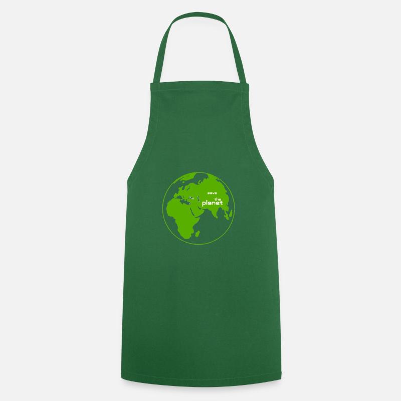 save the planet - Kochschürze - Grün